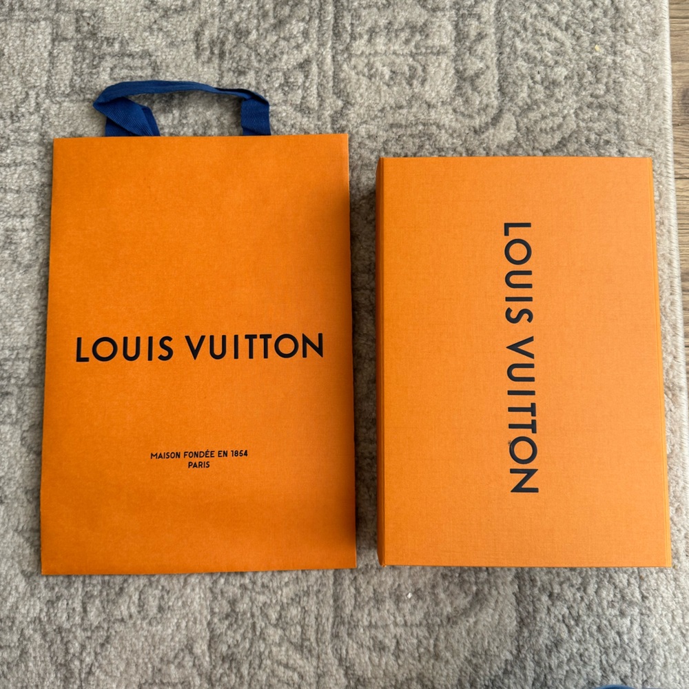 Louis Vuitton Box and Shopping Bag